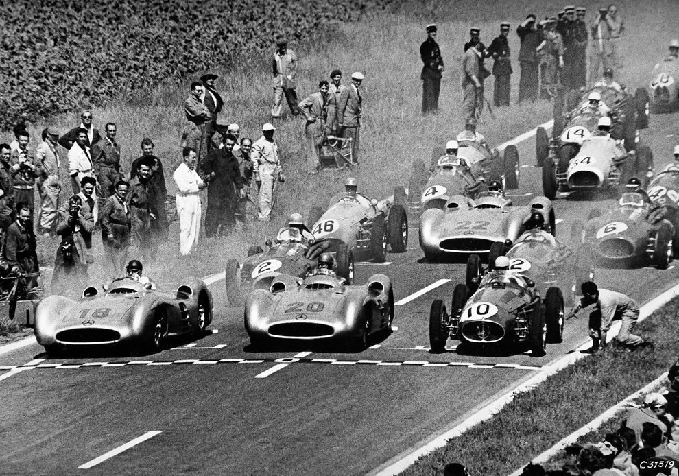 70 anni di F1, il mito delle Frecce d'Argento. Mercedes W196, l