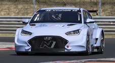 Hyundai Veloster N ETCR in pista, test all'Hungaroring per la prima elettrica da corsa del marchio