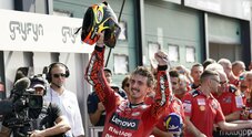 Bagnaia nella storia Ducati con 4 vittorie di fila in MotoGp: «A Misano è stato bellissimo, con Bastianini fatto tempi incredibili»