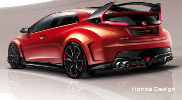 La Honda Civic Type-R Concept esposta al salone di Ginevra