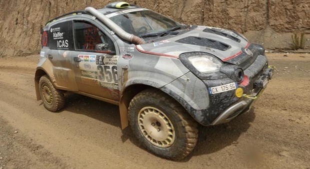 La Fiar Panda 4x4 Cross di Giulio Verzeletti e Antonio Cabini che ha portato a termine la Dakar 2017