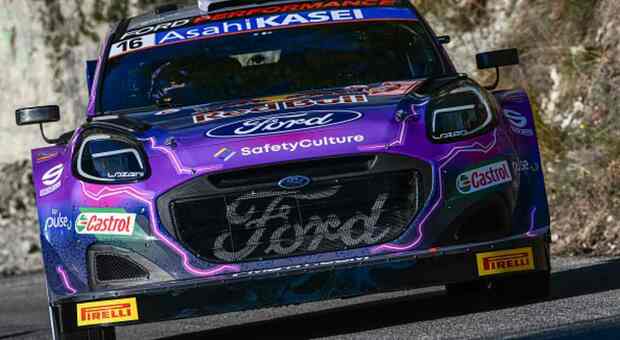 La Ford Puma ibrida vincitrice del a Rally di Monte Carlo