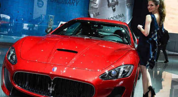Lo stand della Maserati al salone di Ginevra