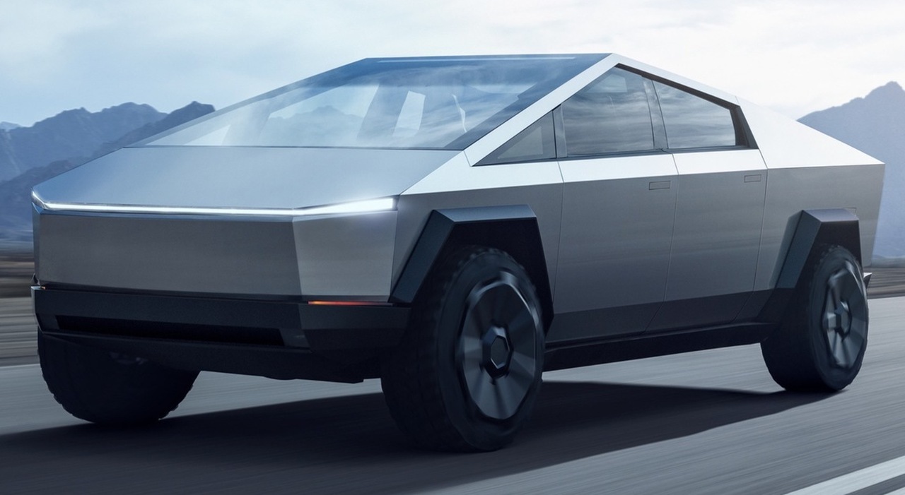 il futuristico pick-up Cybertruck di Tesla