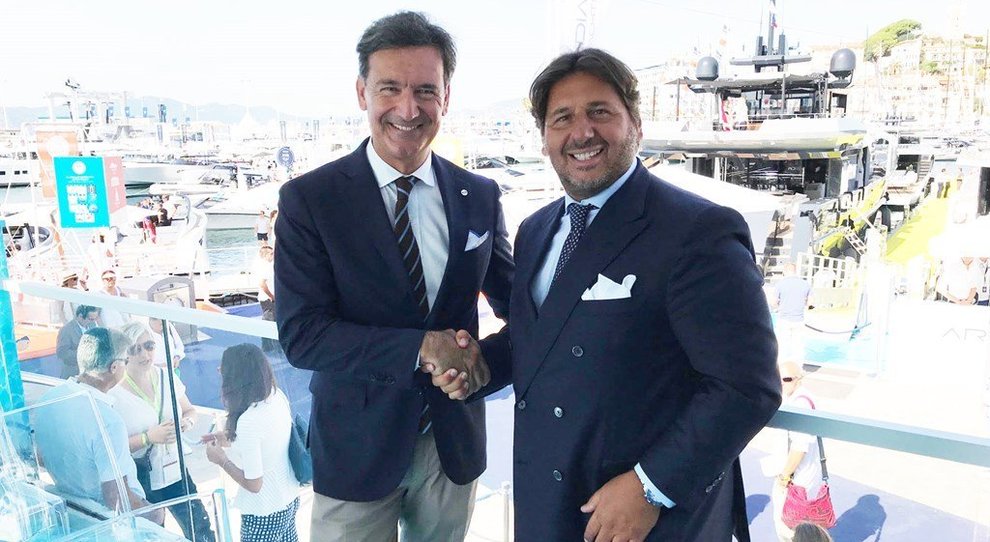 A sinistra Paolo Moretti, Executive Vice President Marine Strategic Development del RINA, e Lamberto Tacoli, presidente di Nautica Italiana