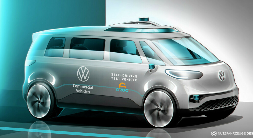 La Volkswagen ID.BUZZ sarà elettrica e con guida autonoma di livello 4 offrendo così un servizio di mobilità efficiente e ad emissioni zero