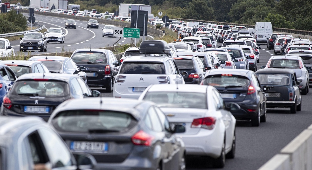 Traffico in un'autostrada italiana