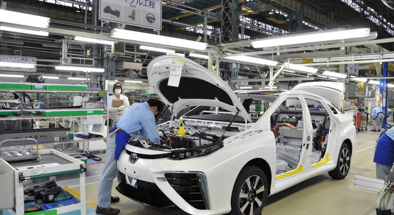 Un sito produttivo Toyota in Giappone