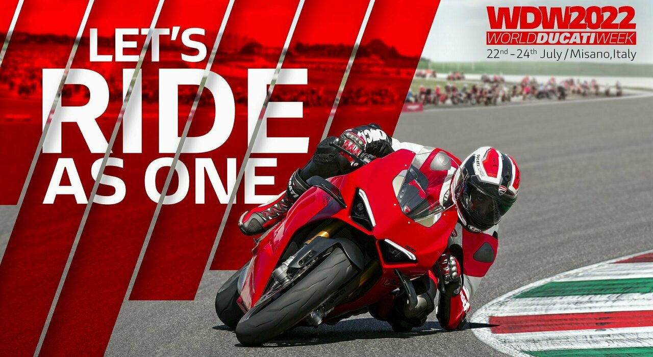 La locandina ufficiale del World Ducati Week di luglio